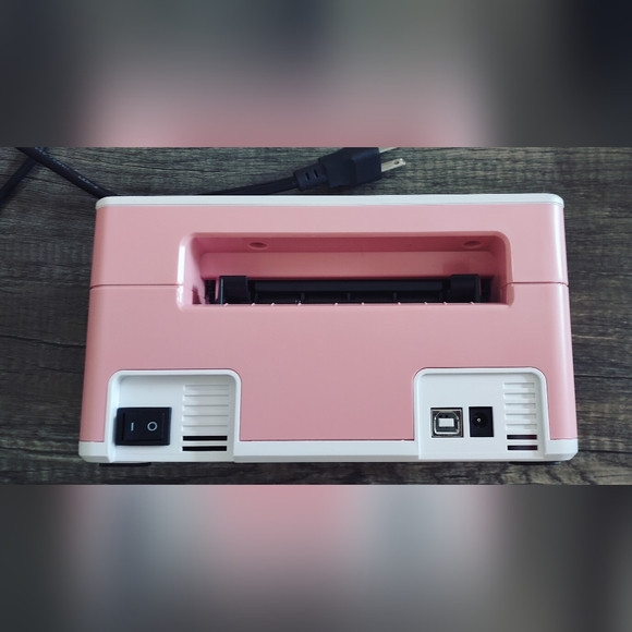 MUNBYN Pink Thermal Shipping Label Printer - Picture 2 of 5